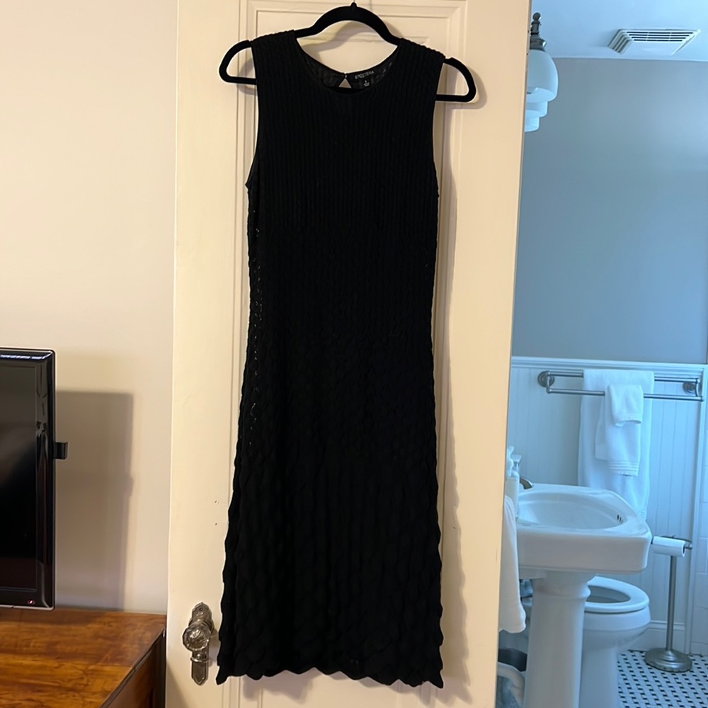 Etcetera brand knit dress with gorgeous scalloped hem
